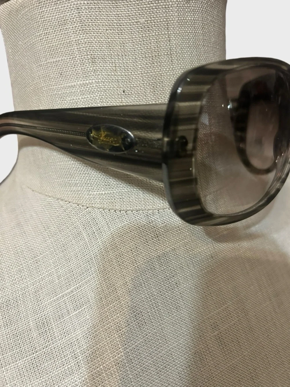 Gucci Butterfly GG 2932/S Black Glitter Grey Sunglasses - Picture 5 of 11